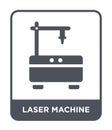 laser machine icon in trendy design style. laser machine icon isolated on white background. laser machine vector icon simple and Royalty Free Stock Photo