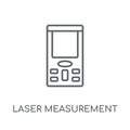 laser measurement linear icon. Modern outline laser measurement Royalty Free Stock Photo