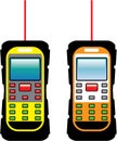 Laser measuring device vector