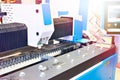 Laser metal cutting machine industrial Royalty Free Stock Photo