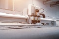 Laser milling engraving machine. Printing Technology Royalty Free Stock Photo