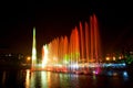 Laser music fountain night