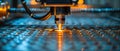 Laser Precision: The Rhythm of Industrial Innovation. Concept Industrial Innovation, Laser