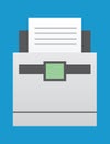 Laser printer flat design