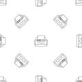 Laser printer pattern seamless vector