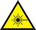 Laser radiation sign