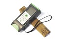 Laser range meter with wood meter measure