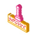 laser removal of blood vessels isometric icon vector illustration