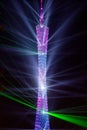 Laser show of GuangZhou Tower