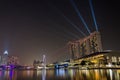 Laser show at Marina Bay Sands