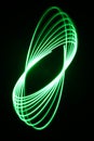 Laser Spirograph in Green light