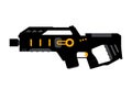 Laser tag gun game icon. Vector laser tag futuristic logo weapon Royalty Free Stock Photo