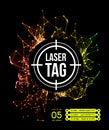 Laser tag with target