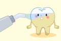 Laser teeth with whitening concept