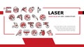 Laser Therapy Service Landing Header Vector