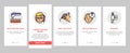 Laser Therapy Service Onboarding Icons Set Vector