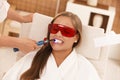 Laser tooth whitening Royalty Free Stock Photo