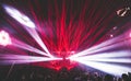 Lasers at a rave, party, club