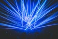 Lasers at a rave, party, club Royalty Free Stock Photo