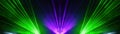 Lasershow festival disco  party background banner panorama - Colorful outdoor laser show with rays streams Royalty Free Stock Photo