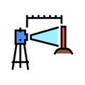 laset level color icon vector illustration
