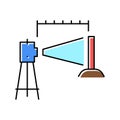 laset level color icon vector illustration