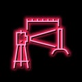 laset level neon glow icon illustration