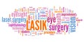 LASIK concept Royalty Free Stock Photo