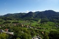 Lasko valley in Slovenia seen from Celje castle Royalty Free Stock Photo