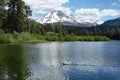 Lassen Peak and Manzanita Lake at Lassen Volcanic National Park