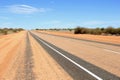 Lasseter Highway to Uluru in desert countryside, Outback Australia Royalty Free Stock Photo