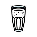 lassi drink indian cuisine color icon vector illustration