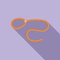 Lasso object icon flat vector. Western rope Royalty Free Stock Photo