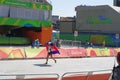 Last athlete of women`s marathon run at Rio2016