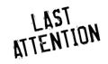 Last Attention rubber stamp