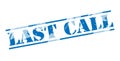 Last call blue stamp