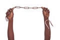 The last chains, concept of Freedom - Royalty-free Illustration Royalty Free Stock Photo