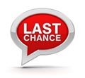 Last chance concept 3d illustration Royalty Free Stock Photo