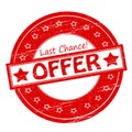 Last chance offer Royalty Free Stock Photo