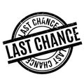 Last Chance rubber stamp Royalty Free Stock Photo