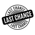 Last Chance rubber stamp Royalty Free Stock Photo