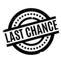 Last Chance rubber stamp Royalty Free Stock Photo