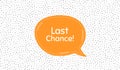 Last chance Sale. Special offer price sign. Vector Royalty Free Stock Photo