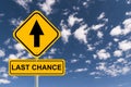 Last chance sign Royalty Free Stock Photo