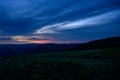 Last Color of The Night Over Roan Highlands