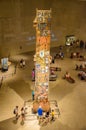 Last Column at Foundation Hall 9/11 Memorial Museum at Ground Zero, New York