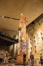 Last Column at Foundation Hall 9/11 Memorial Museum at Ground Zero, New York