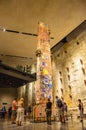 Last Column at Foundation Hall 9/11 Memorial Museum at Ground Zero, New York