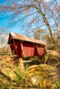 The last covered bridge in South Carolina. Royalty Free Stock Photo