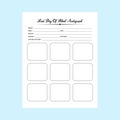 Last day of school, Autograph notebook KDP interior. Teacher\'s autograph and good wish notebook template